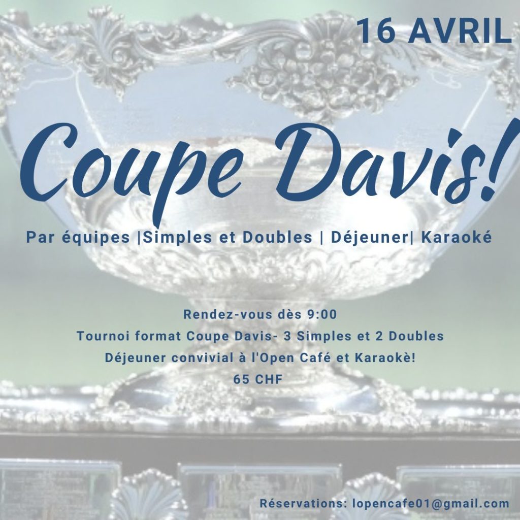 16 Avril: Coupe Davis!
