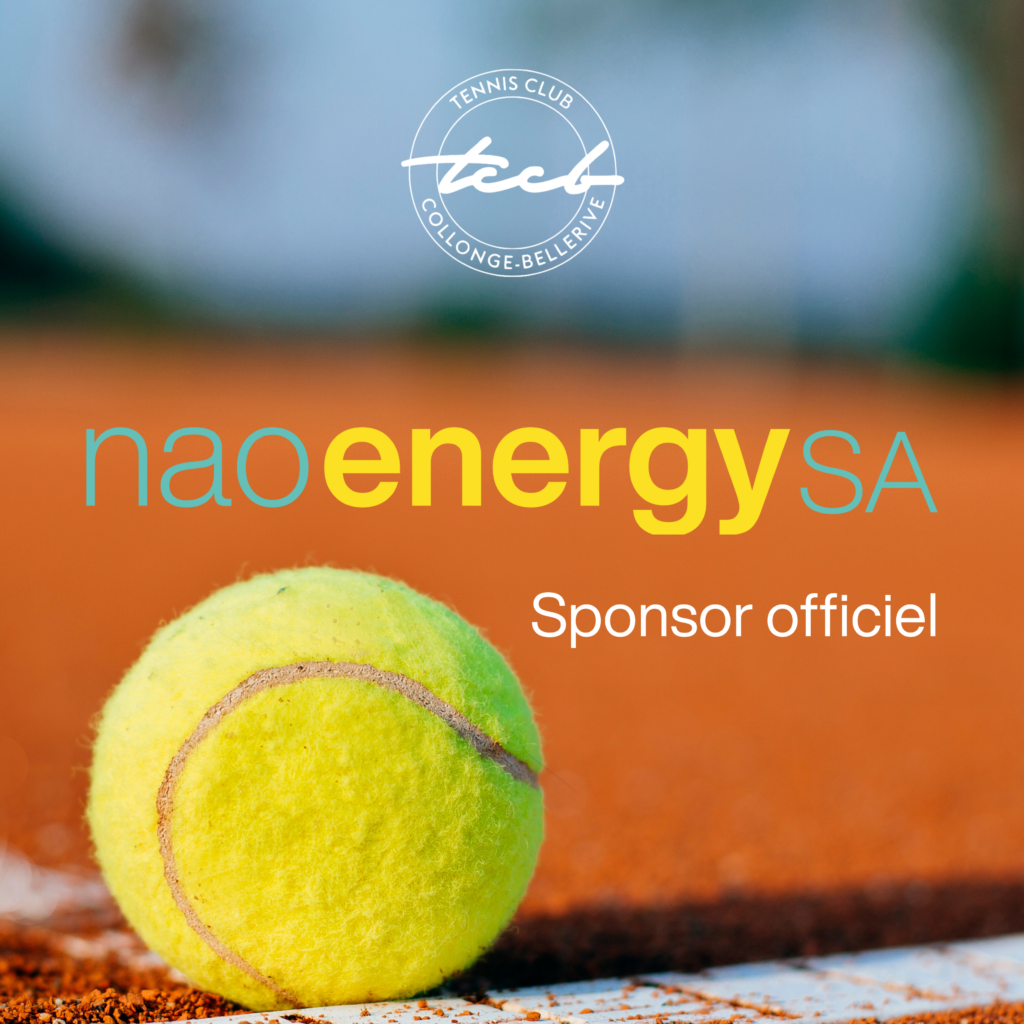 naoenergy devient sponsor officiel du Tennis-Club de Collonge-Bellerive
